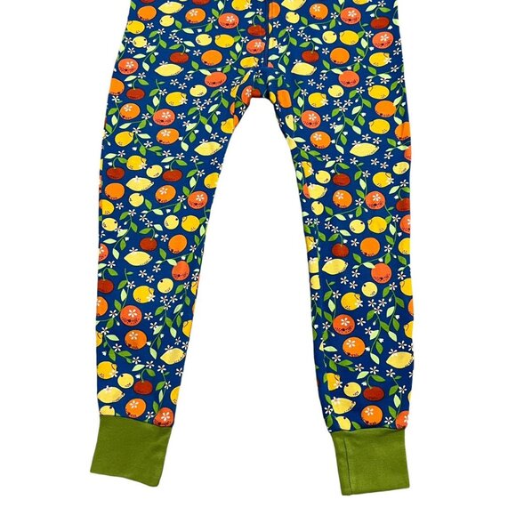 DUNS Sweden Sz 134 (9Y) Citrus Fruit Zipper Sleeper Pajamas - Picture 4 of 8
